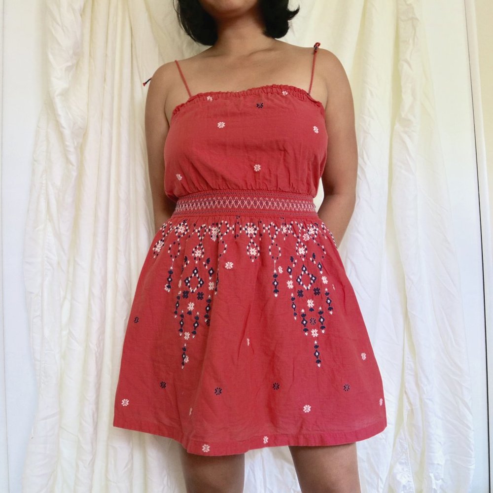 Red Abercrombie Summer Dress EUC